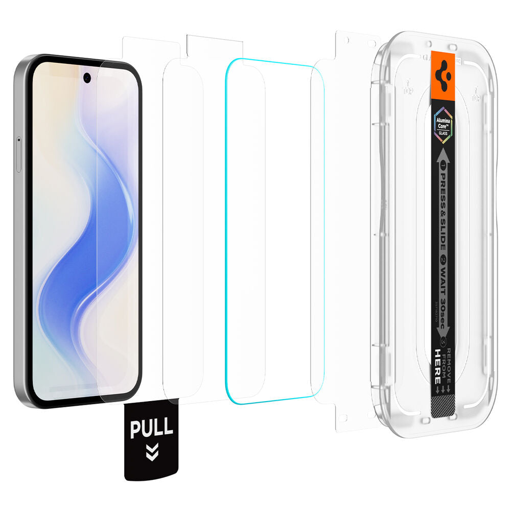 Spigen Google Pixel 10a Glas.tR EZ Fit Pro 2PCS Glass Screen Protector - Clear