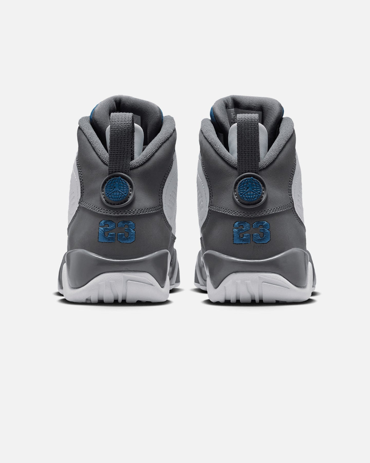 Jordan Kids' Air Jordan 9 Retro "Flint Grey" (GS) White/French Blue-Flint Grey