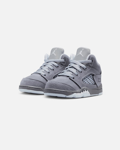 Jordan Kids' Air Jordan 5 Retro "Wolf Grey" (TD) Graphite