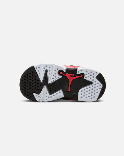 Jordan Kids' Air Jordan 6 Retro "Infrared Salesman" (TD) Black/Lt Crimson