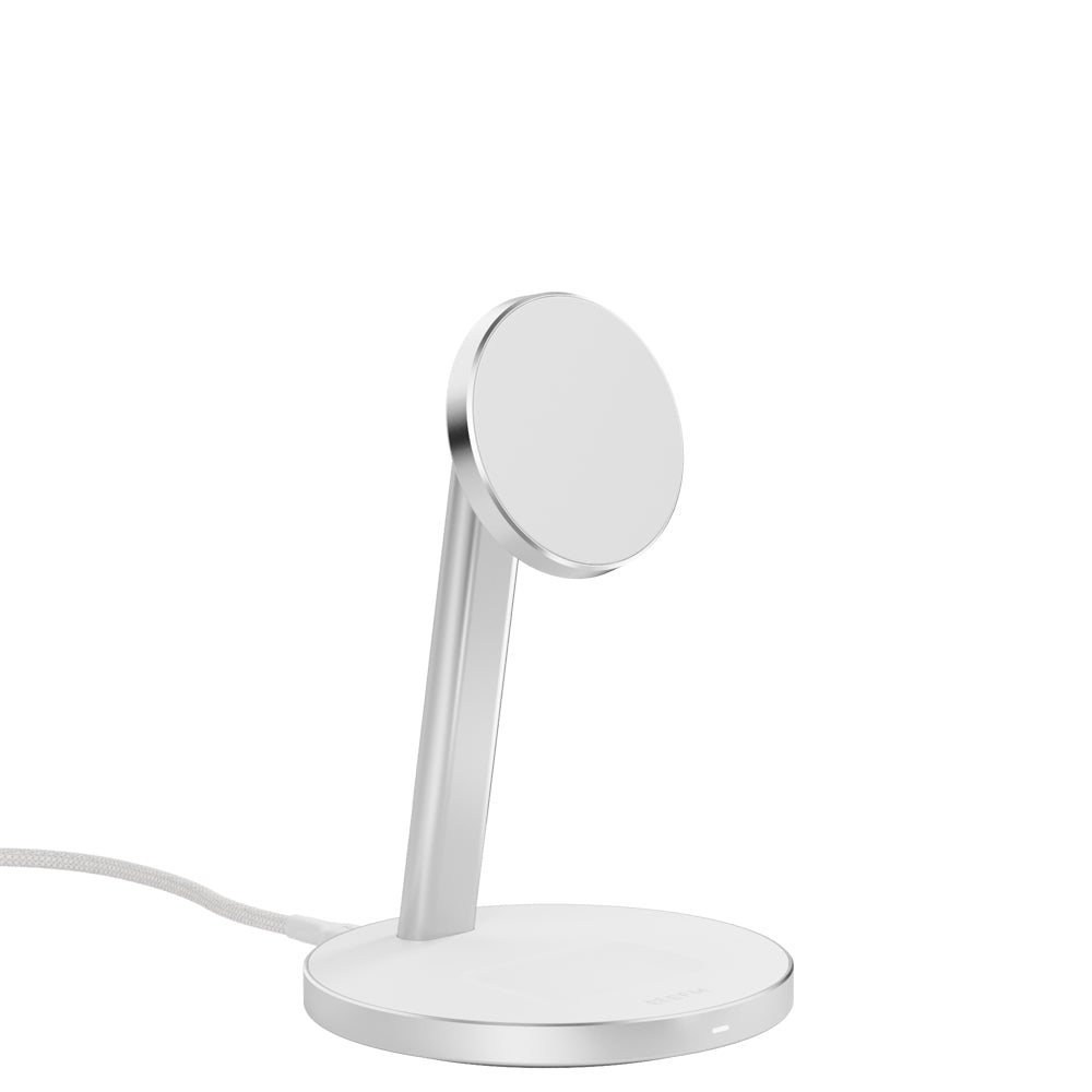 EFM Qi2 15W Duo Wireless Charge Stand with 20W Power Supply and 1.2M Cable (White)