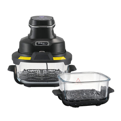 Healthy Choice Crisp N Go Air Fryer Dual Glass Bowl 4.5L