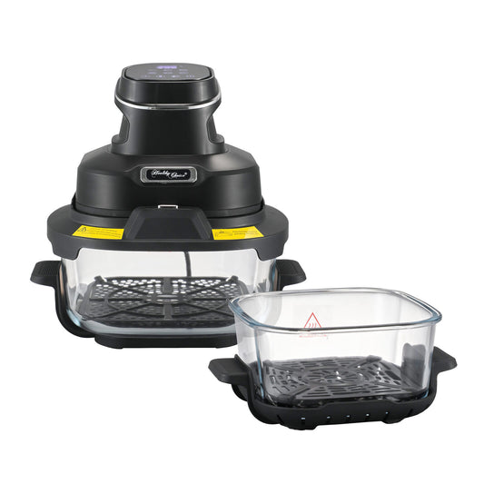 Healthy Choice Crisp N Go Air Fryer Dual Glass Bowl 4.5L