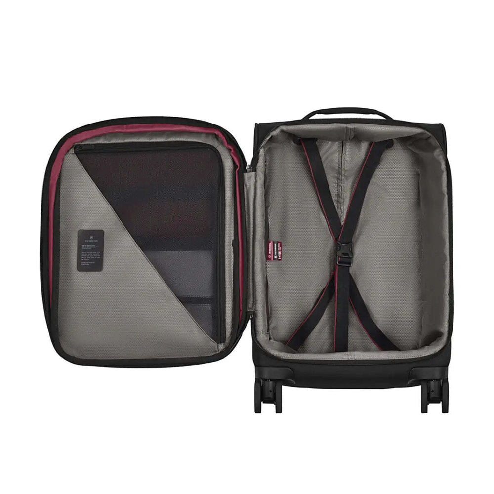 Victorinox Crosslight Frequent Flyer Expandable Softside Carry-On Suitcase - Bla