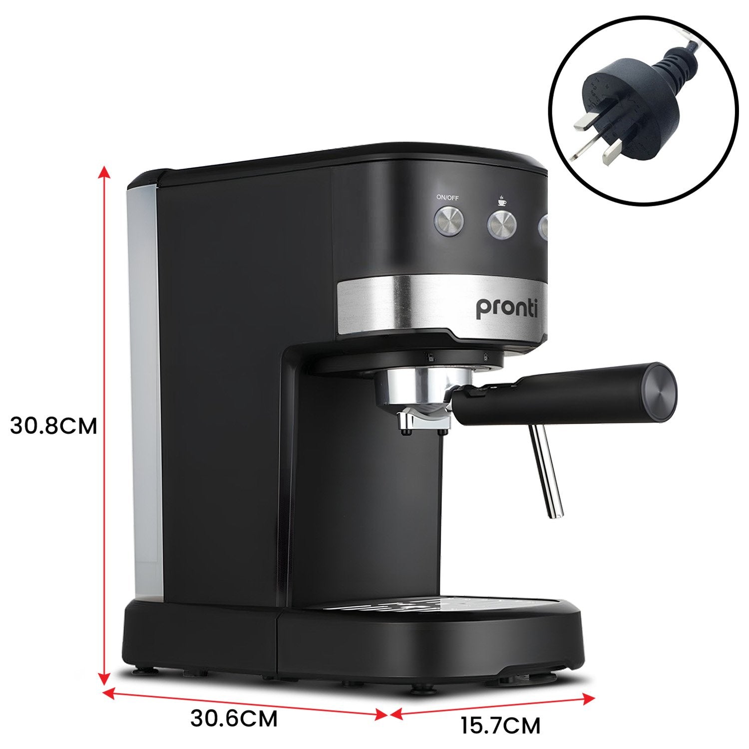 Pronti CM-850D Coffee Machine with Milk Frother