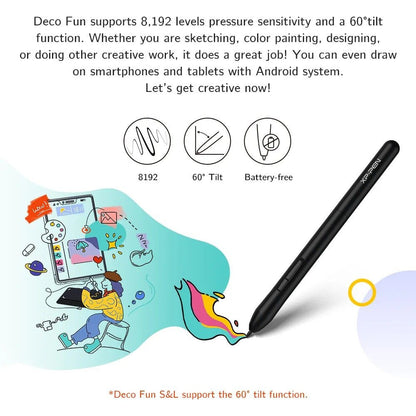 XPPen Deco Fun L Graphics Tablet - Black