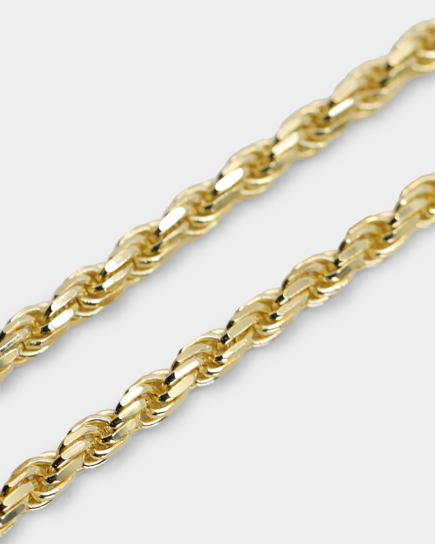 House Of Auric Rope 4mm 18" Chain 18k Gold Vermeil