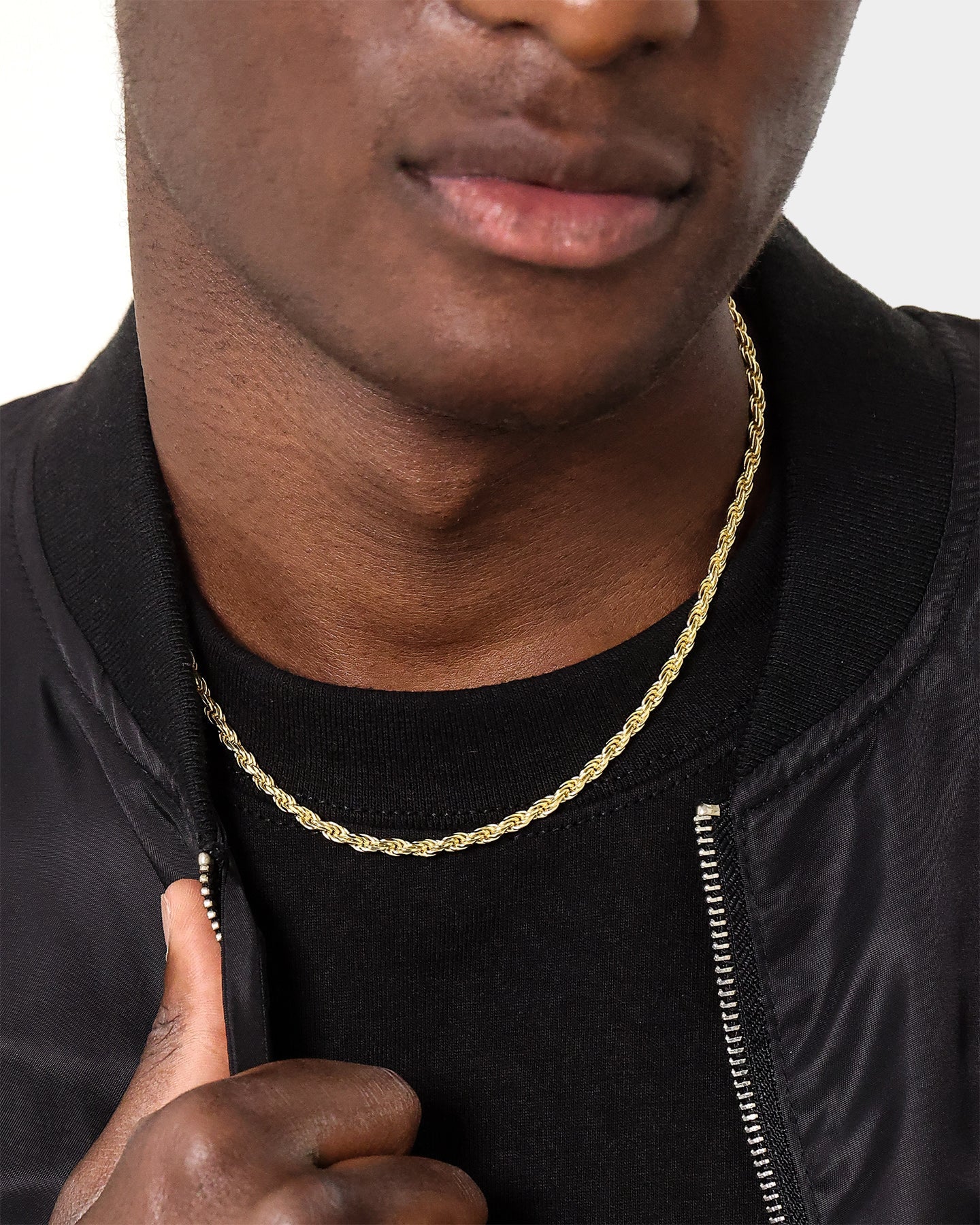 House Of Auric Rope 4mm 18" Chain 18k Gold Vermeil