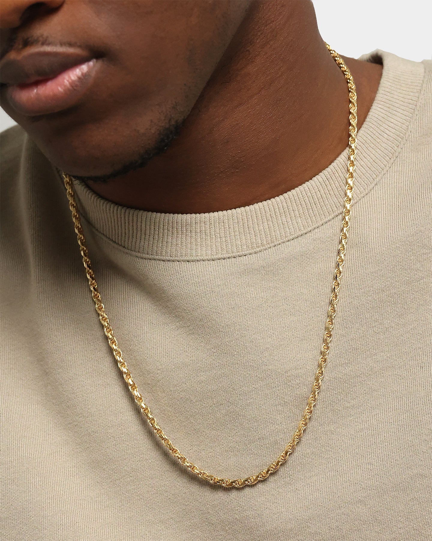 House Of Auric Rope 4mm 24" Chain 18k Gold Vermeil