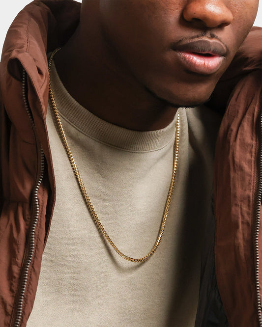House Of Auric Franco 2.8mm 24" Chain 18k Gold Vermeil