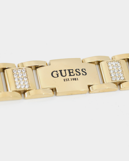 Guess Mainline 15mm Frontier Crystal Bracelet Gold