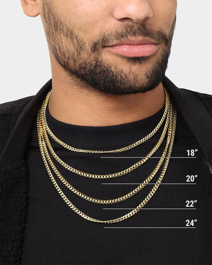 House Of Auric 5mm Cuban Link Chain 18K Gold Vermeil