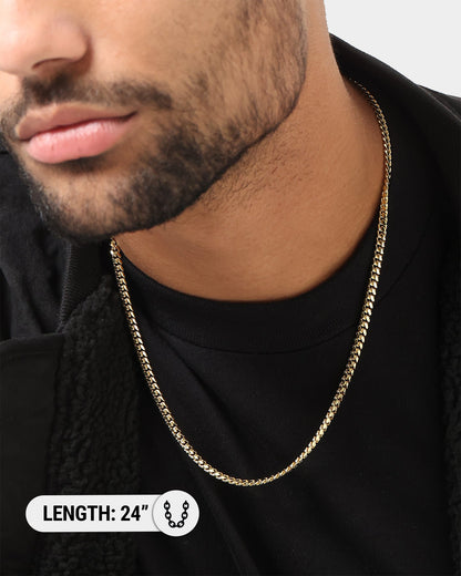 House Of Auric 5mm Cuban Link Chain 18K Gold Vermeil