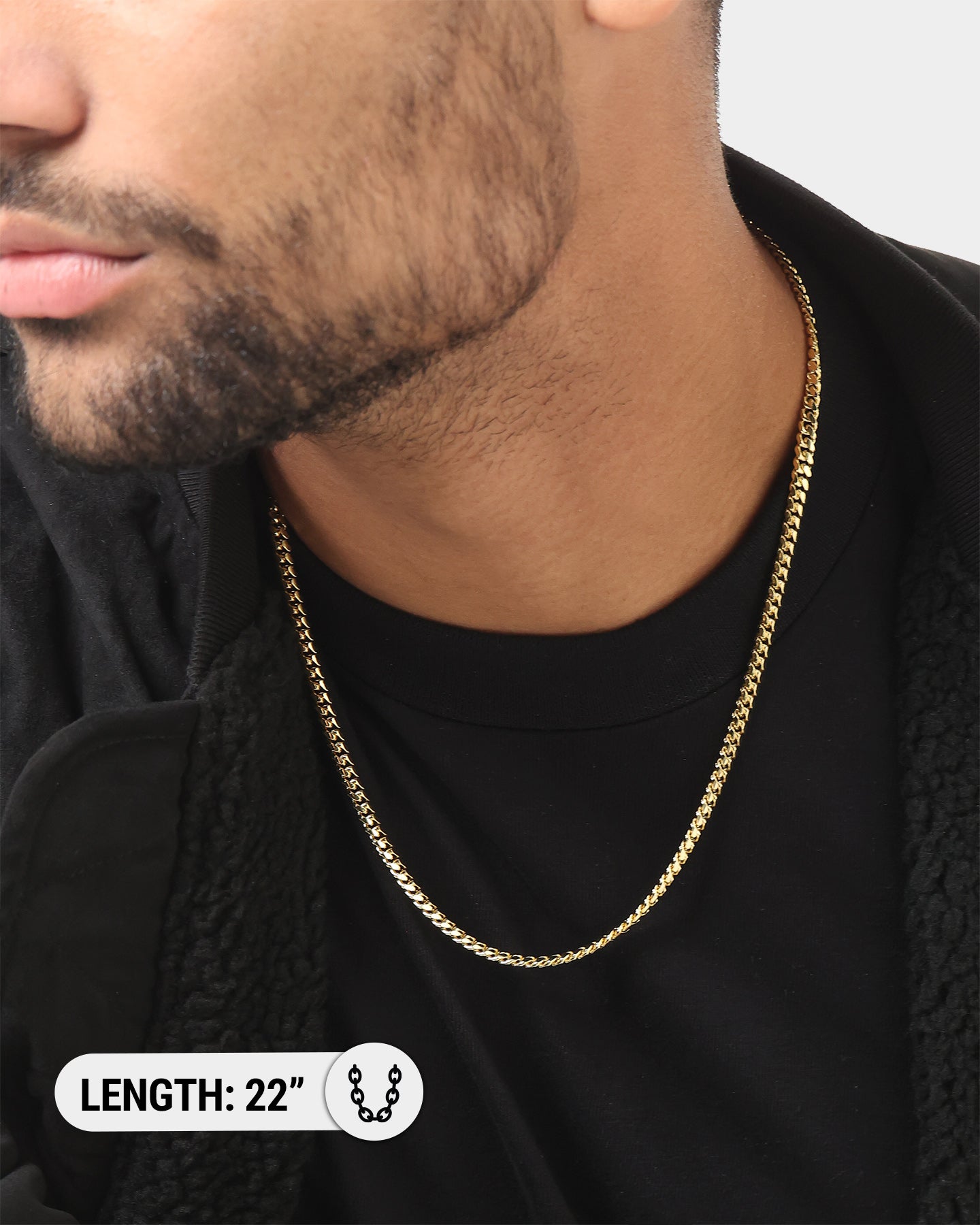 House Of Auric 5mm Cuban Link Chain 18K Gold Vermeil