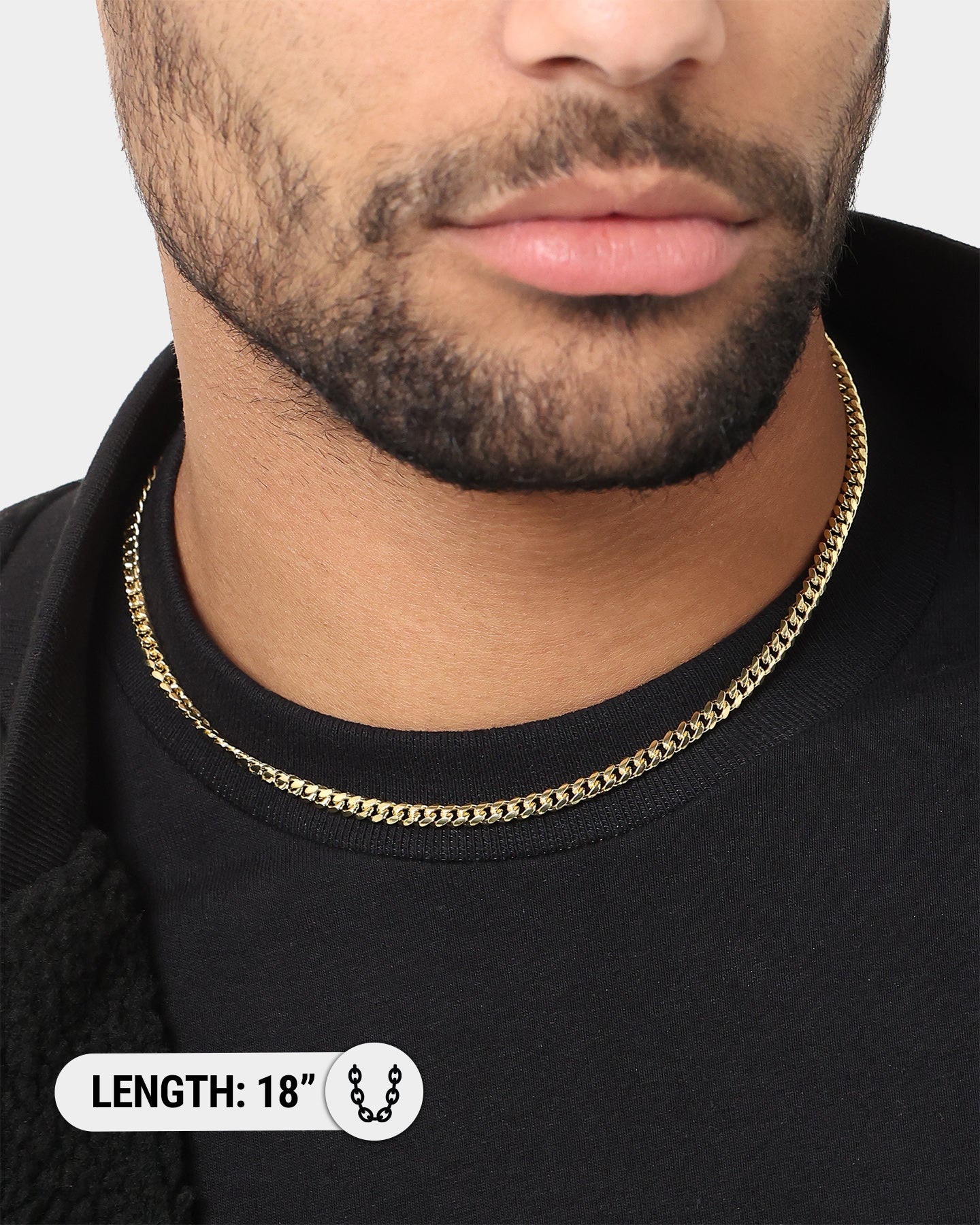 House Of Auric 5mm Cuban Link Chain 18K Gold Vermeil