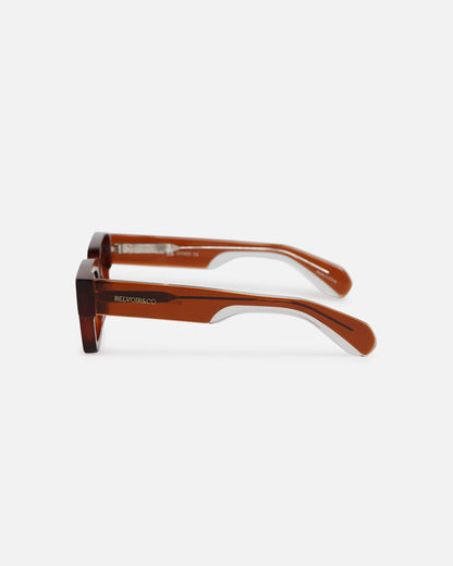 Belvior & Co Arlo Sunglasses Tan/Yellow