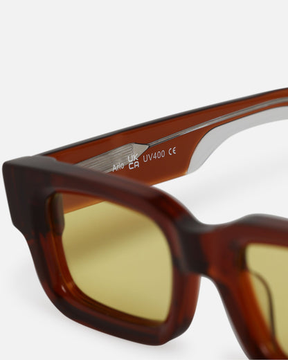 Belvior & Co Arlo Sunglasses Tan/Yellow