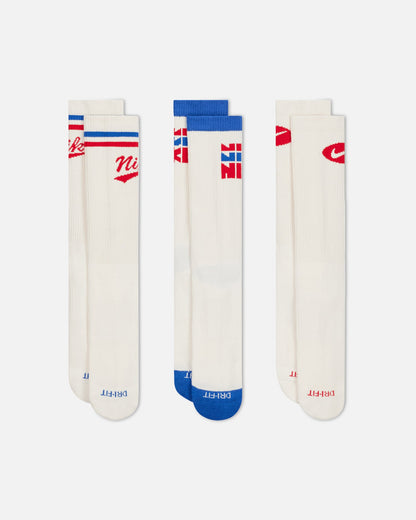Nike Everyday Plus Crew Socks (3 Pair) Multi