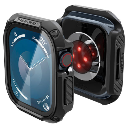 Spigen Apple Watch 10/11 46mm Tough Armor Screen Protector Case (Black)
