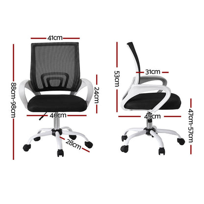 Artiss 2x Office Chair Mesh Computer Chairs Work Study Mid Back