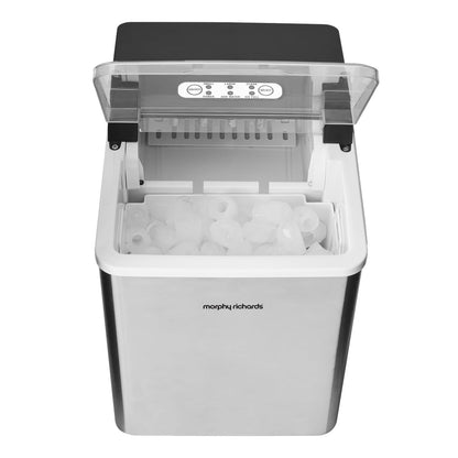 Morphy Richards Compact 12kg Stainless Steel Ice Maker Ice Cube Machine