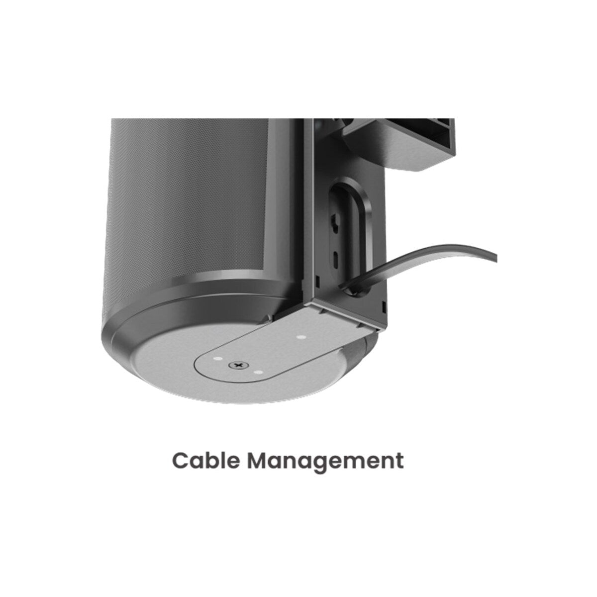 Goobay Speaker Wall Mount Modern Era 1 Flex, 2 pieces, compatible with the Sonos Era 100, swivelling and tilting speaker mount - BLACK
