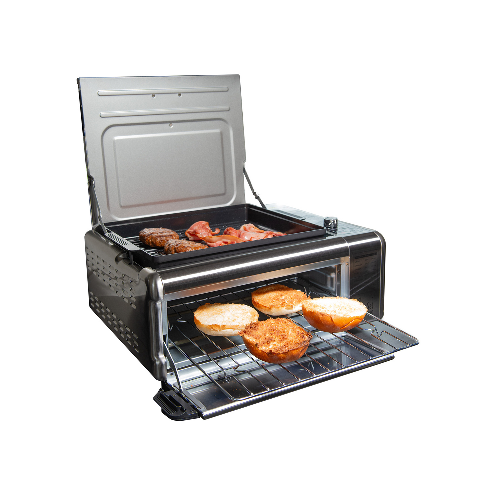 KITCHEN COUTURE 9 IN 1 SENSEI STAINLESS STEEL AIR FRYER OVEN AND GRILL 17L