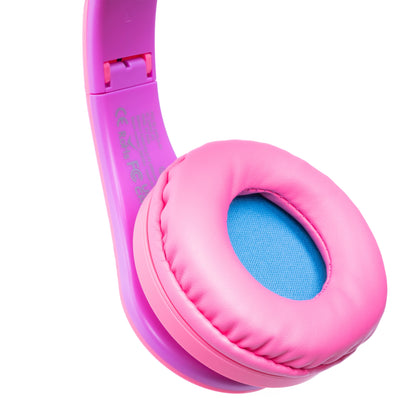 PowerLocus P1 Kids Bluetooth Headphone Smurfs Edition Cat Ears (Pink)