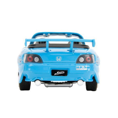 Jada 1:32 Scale Fast & Furious 2001 Honda S2000 Blue Remix Diecast Vehicle Model