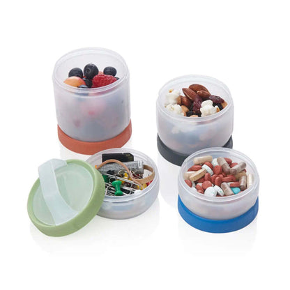 Humangear Stax Travel Containers (Large Size) - Clear / Spectrum
