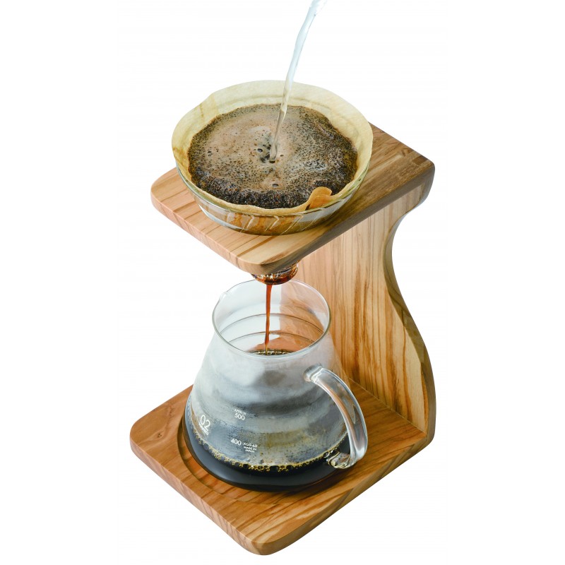 Hario V60 Pour Over Set - Olive Wood