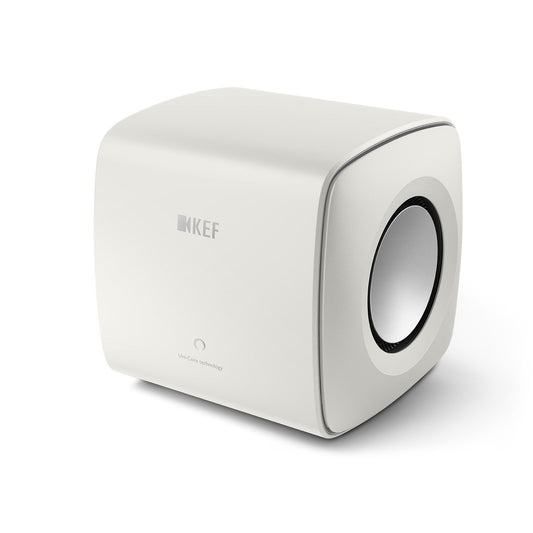 KEF KC62 Powered Subwoofer Speaker (Mineral White)