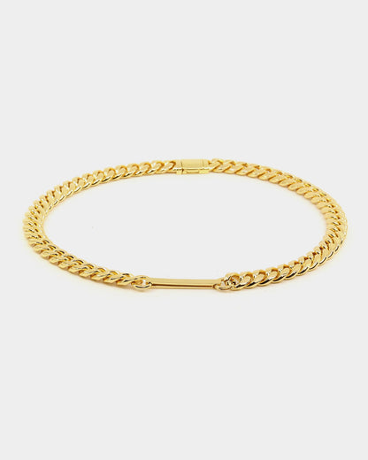 Saint Morta Custom Alpha 2 Letter Chain Gold