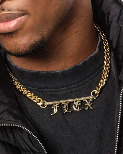 Saint Morta Custom Alpha 4 Letter Chain Gold