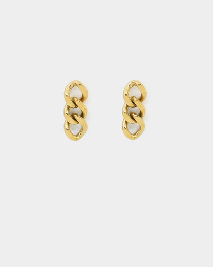 Raising Hell Miami Link Earrings Gold