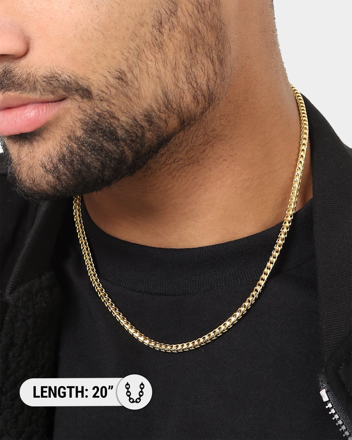 House Of Auric 3.7mm Franco Chain 18K Gold Vermeil