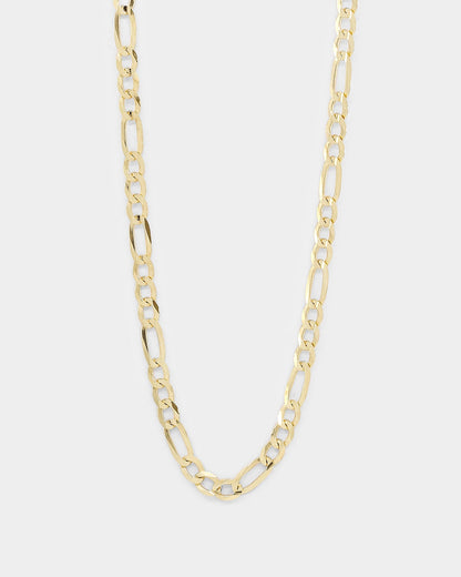House Of Auric 4.8mm Figaro Chain 18K Gold Vermeil