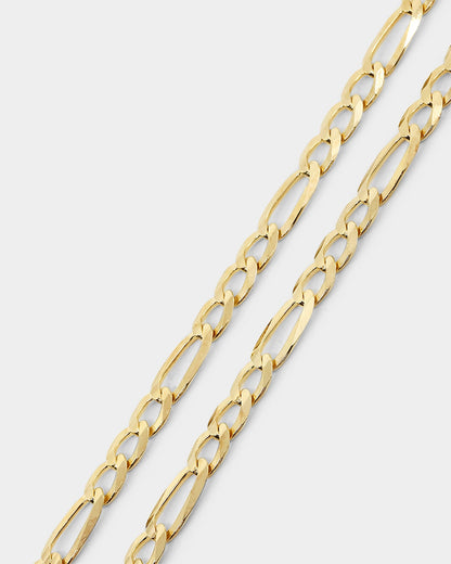 House Of Auric 4.8mm Figaro Chain 18K Gold Vermeil