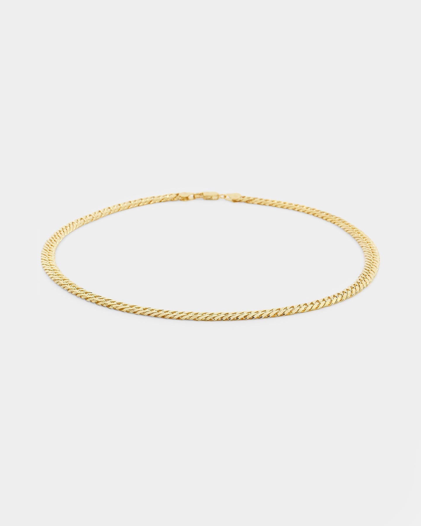 House Of Auric 6.4mm Double Curb Chain 18K Gold Vermeil