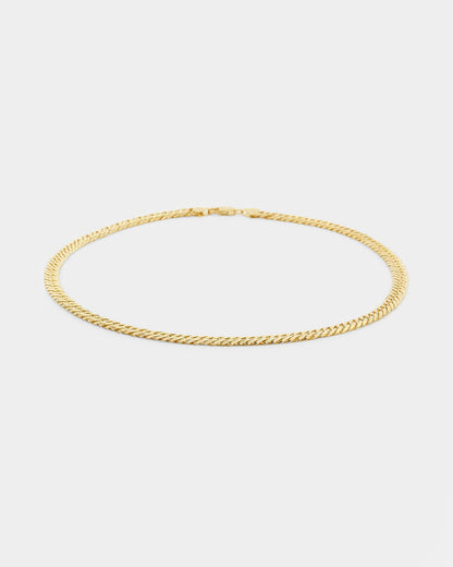 House Of Auric 6.4mm Double Curb Chain 18K Gold Vermeil