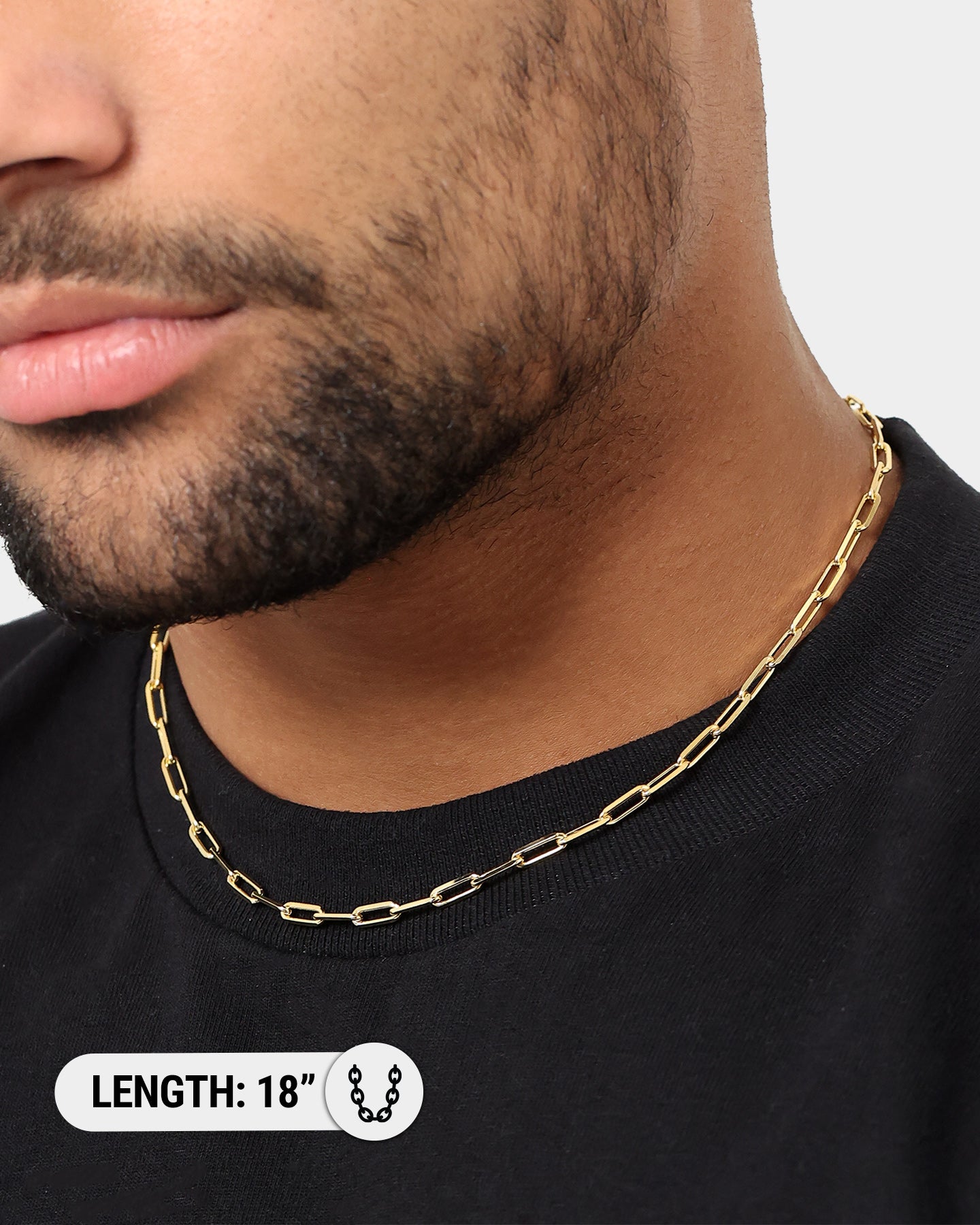 House Of Auric 10.5mm Long Cable Chain 18K Gold Vermeil