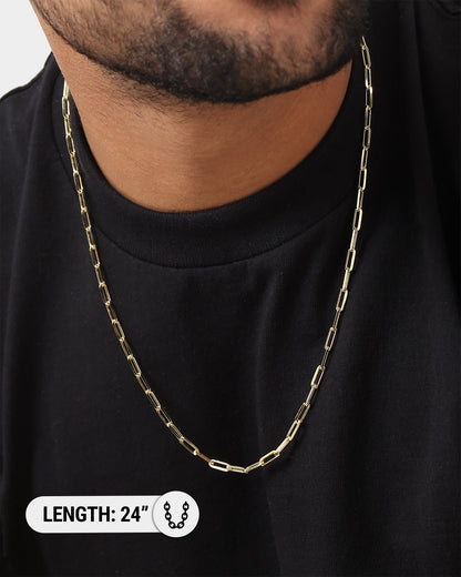 House Of Auric 10.5mm Long Cable Chain 18K Gold Vermeil