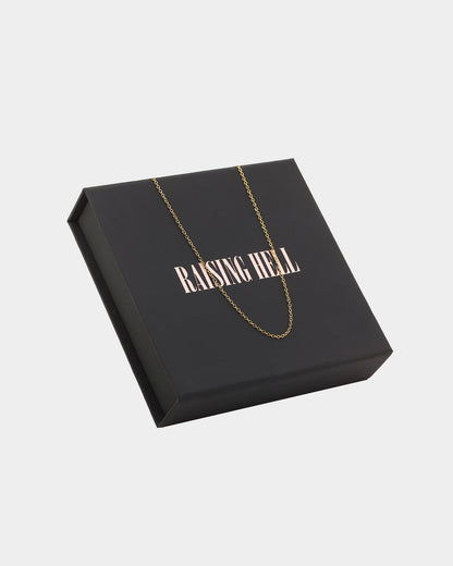 Raising Hell Customisable Cable Necklace Gold