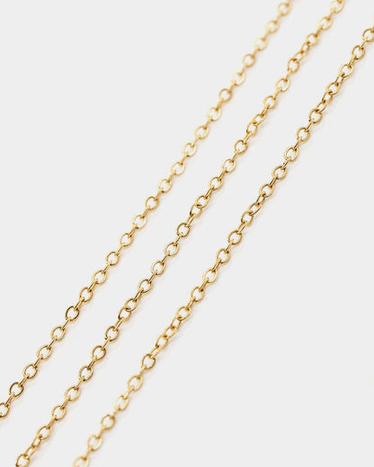 Raising Hell Customisable Cable Necklace Gold