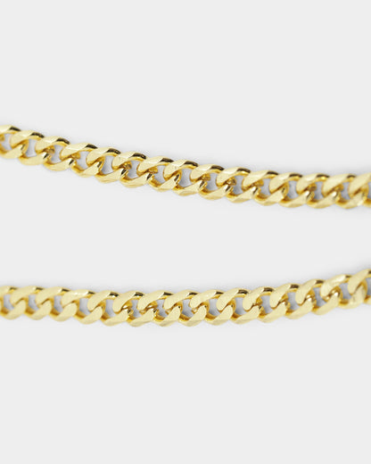 Saint Morta Monogram Pendant Chain Gold