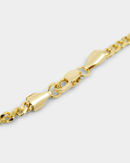 Saint Morta Monogram Pendant Chain Gold