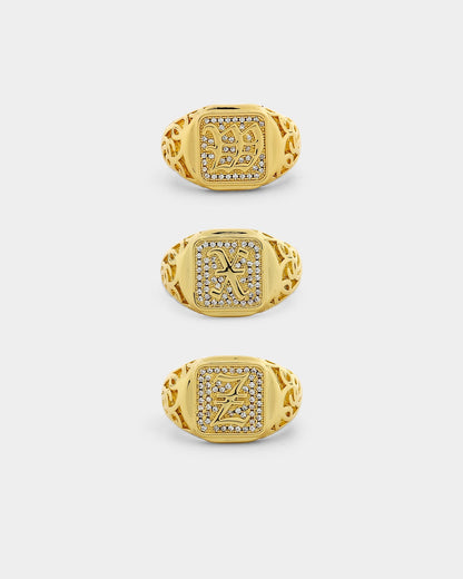 NXS Alphabet Championship Ring Gold