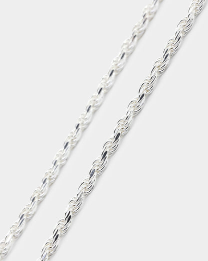 House Of Auric 2.5mm Rope Bracelet Sterling Silver