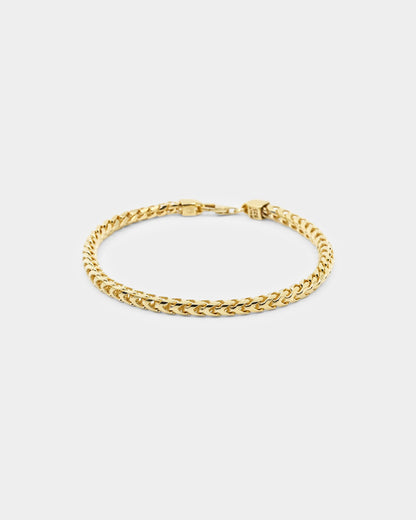 House Of Auric 3.7mm Franco Bracelet 18k Gold Vermeil