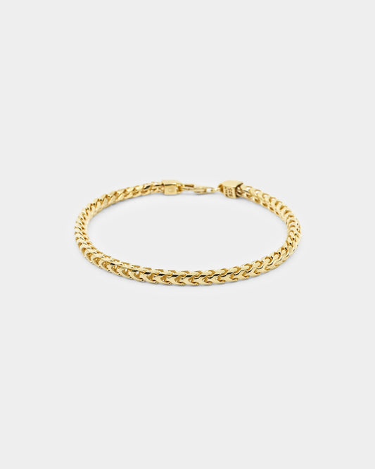 House Of Auric 3.7mm Franco Bracelet 18k Gold Vermeil
